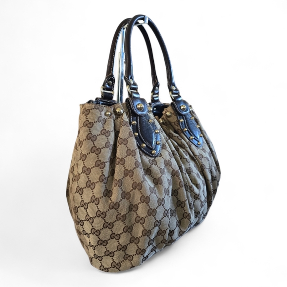 Gucci Handbags - Gucci Canvas Pelham Studded Tote